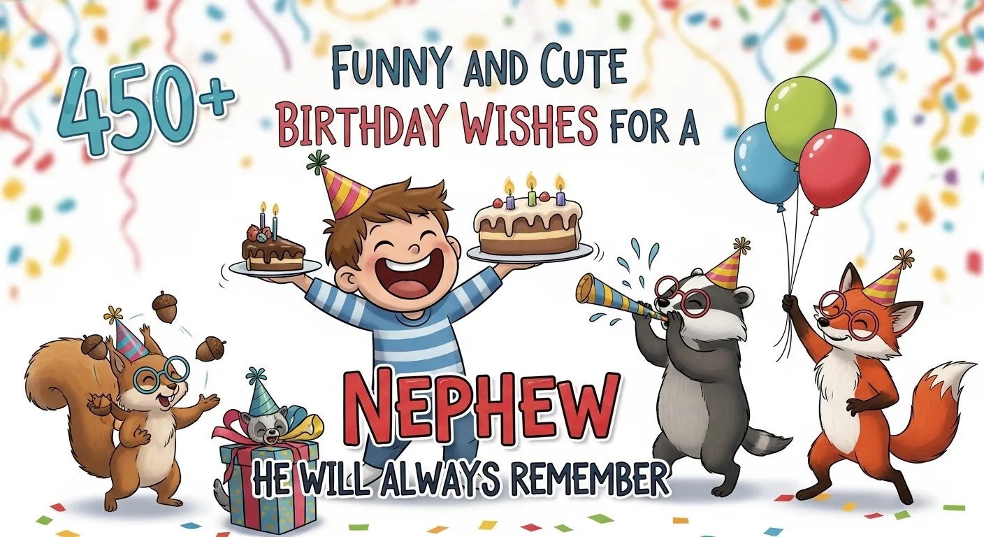 You are currently viewing 450+ Funny and Cute Birthday Wishes for Nephew He Will Always Remember
