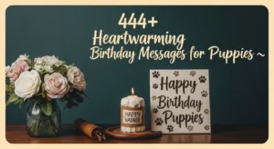 Read more about the article 444+ Heartwarming Birthday Messages for Puppies 🐾💖