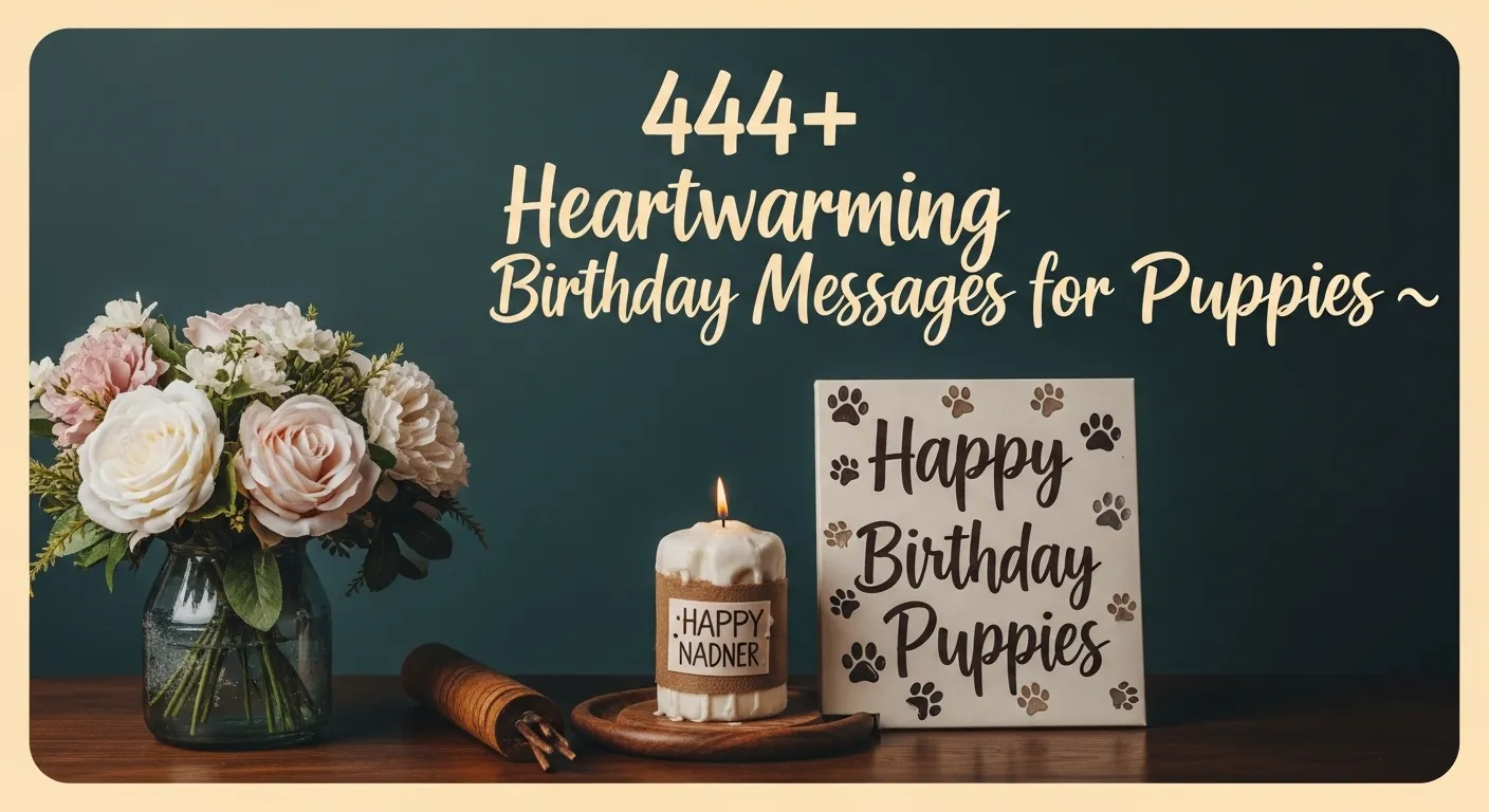 You are currently viewing 444+ Heartwarming Birthday Messages for Puppies 🐾💖