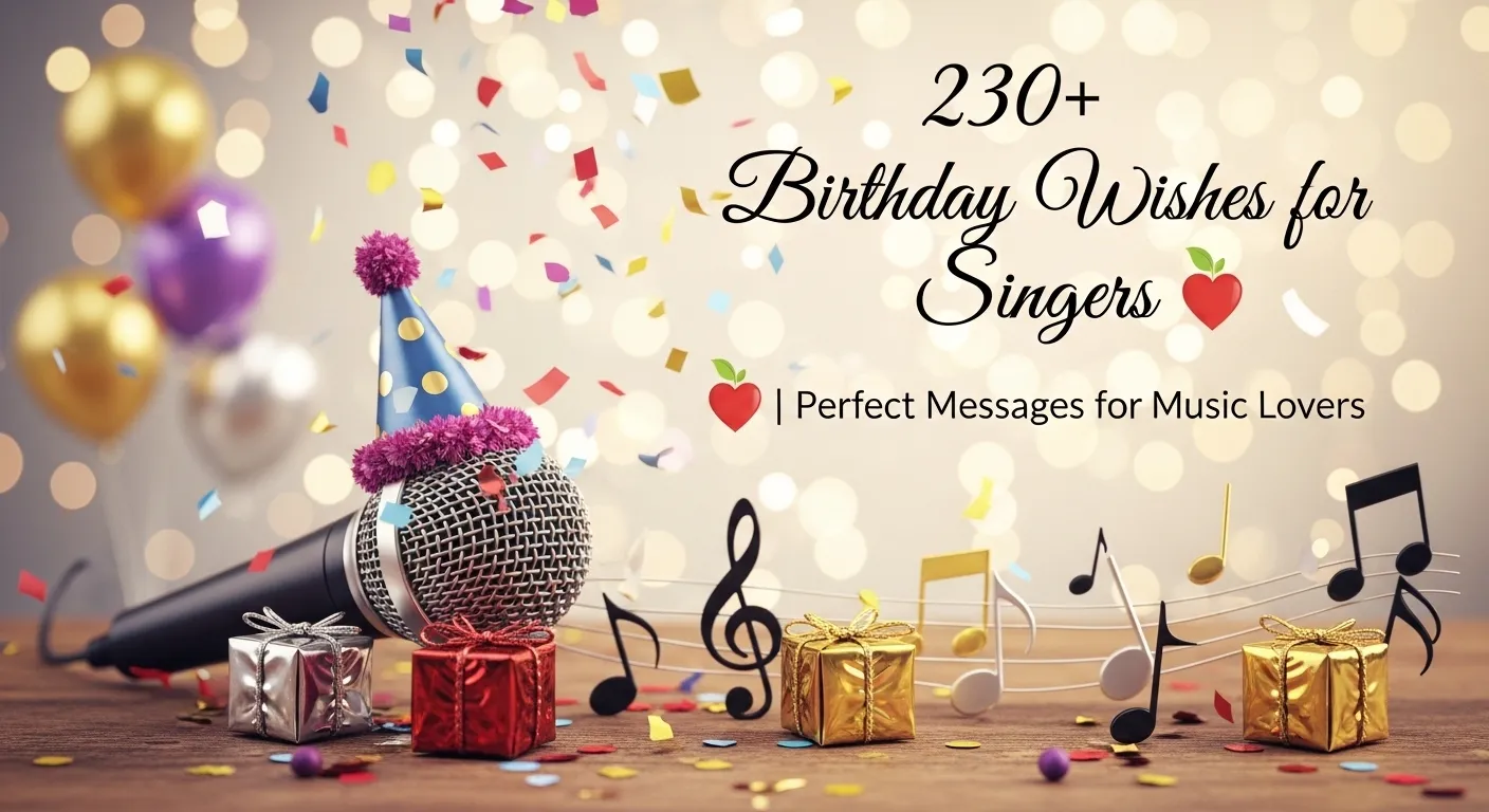 You are currently viewing 230+ Birthday Wishes for Singers 🎶 | Perfect Messages for Music Lovers