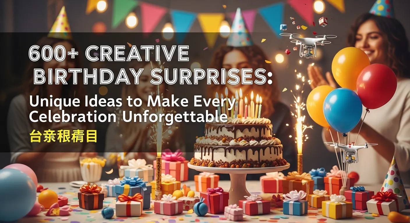 You are currently viewing 600+ Creative Birthday Surprises: Unique Ideas to Make Every Celebration Unforgettable 🎂