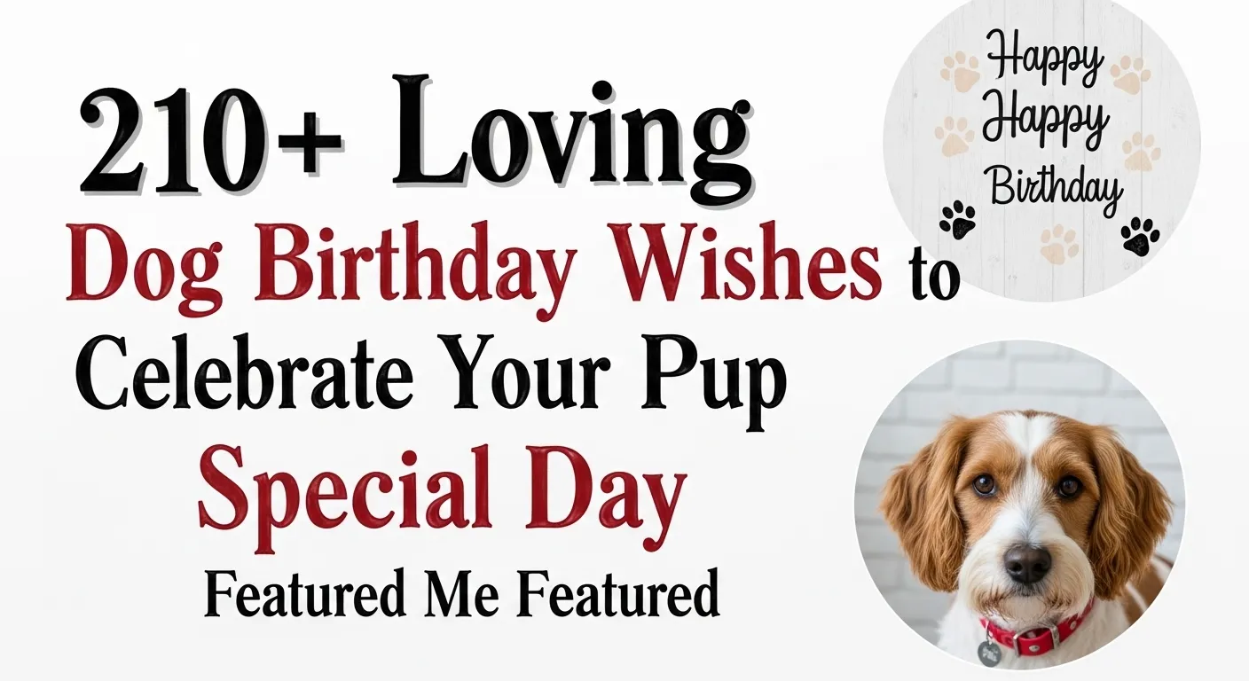 You are currently viewing 210+ Loving Dog Birthday Wishes to Celebrate Your Pup’s Special Day 🐶❤️