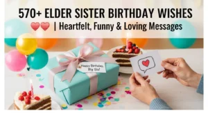 Read more about the article 570+ Elder Sister Birthday Wishes 💖 | Heartfelt, Funny & Loving Messages