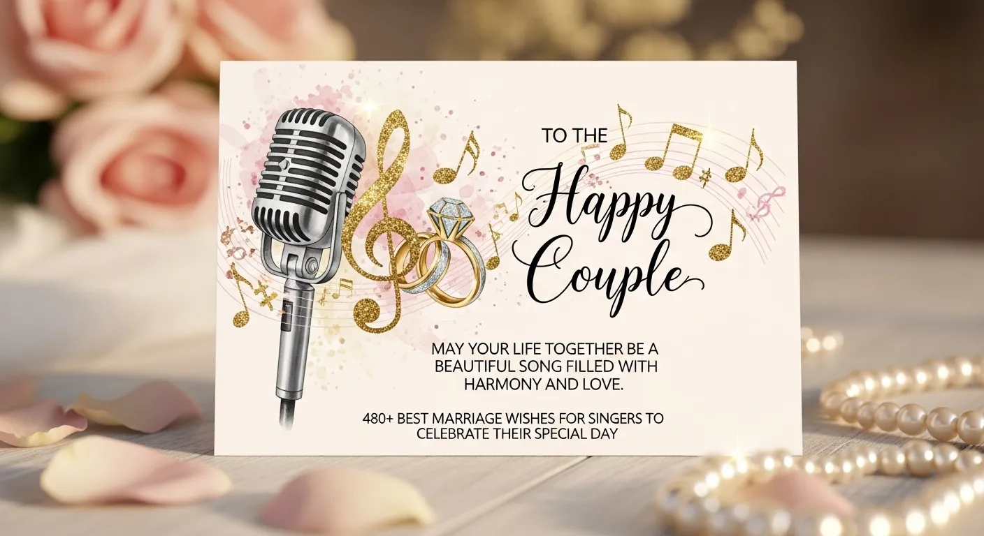You are currently viewing 480+ Best Marriage Wishes for Singer to Celebrate Their Special Day