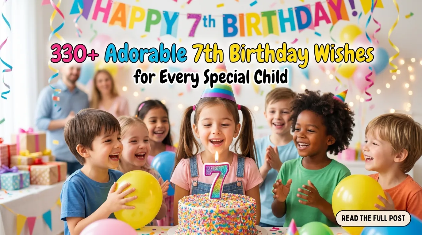 You are currently viewing 🍭 330+ Adorable 7th Birthday Wishes for Every Special Child