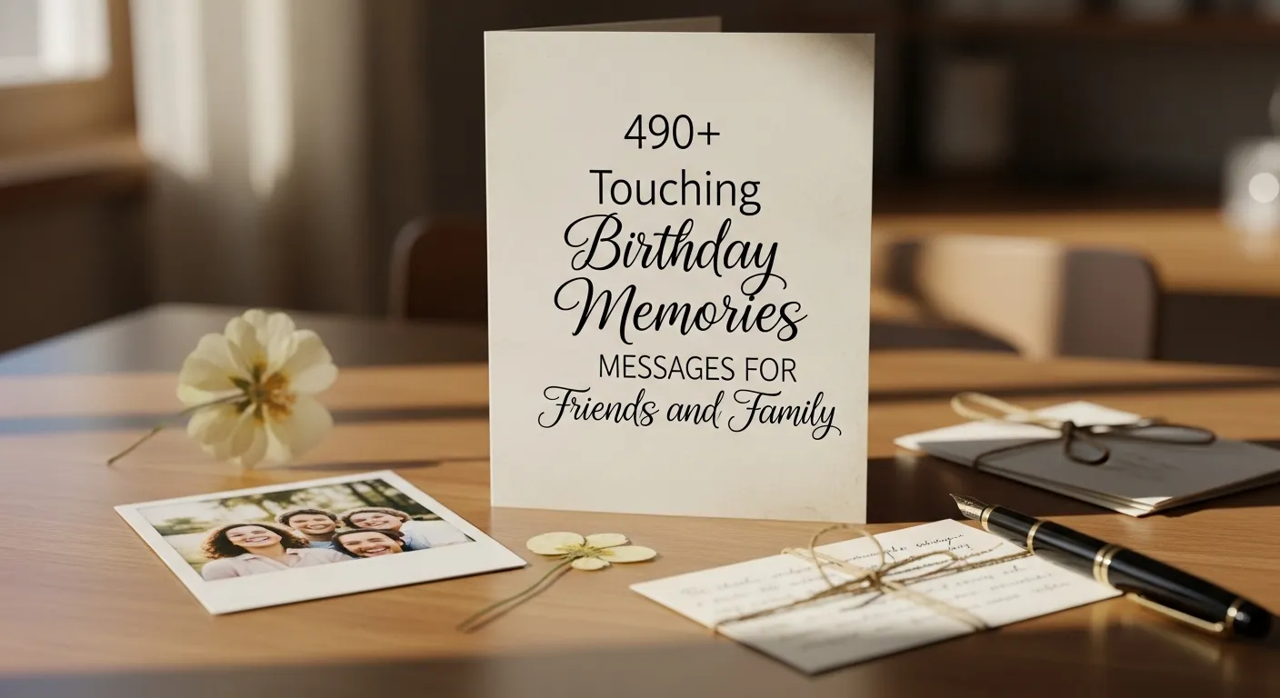 You are currently viewing 490+ Touching Birthday Memories Messages for Friends and Family