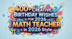 Read more about the article ✏️ 400+ Creative Birthday Wishes for Math Teacher in 2026 Style