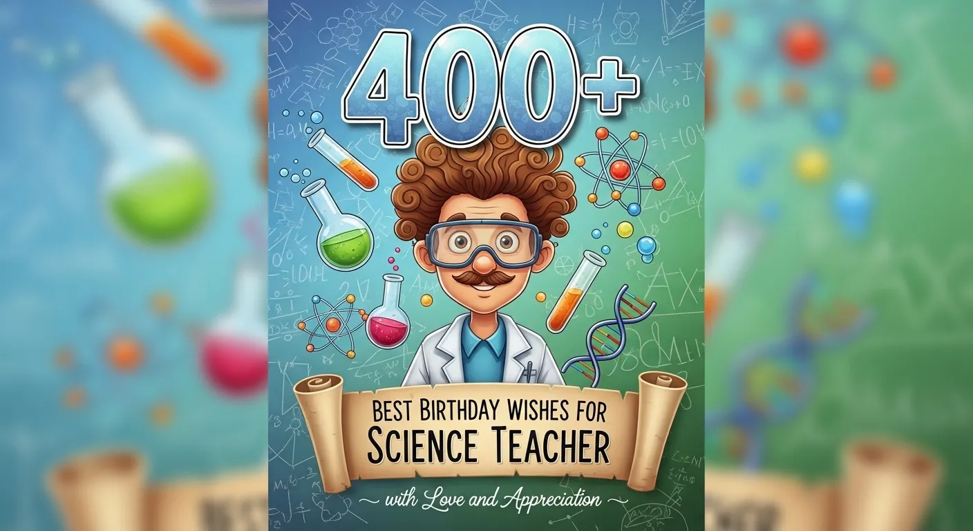 You are currently viewing 🧪 400+ Best Birthday Wishes for Science Teacher with Love and Appreciation