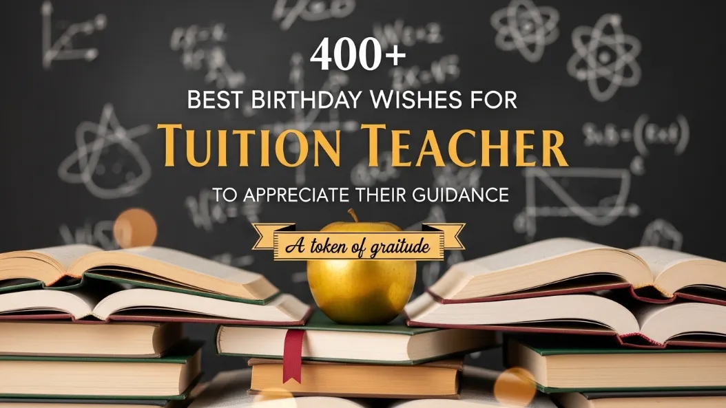 You are currently viewing 📚 400+ Best Birthday Wishes for Tuition Teacher to Appreciate Their Guidance