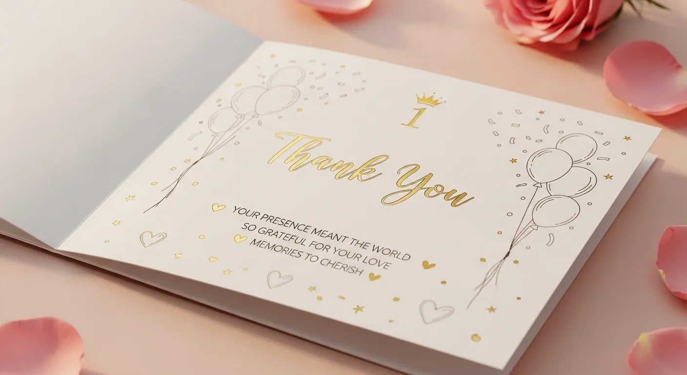 Read more about the article 300+ First Birthday Thank You Messages: Heartfelt Ways to Show Your Gratitude 💖