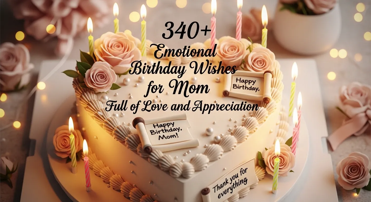 You are currently viewing 🎂 340+ Emotional Birthday Wishes for Mom Full of Love and Appreciation