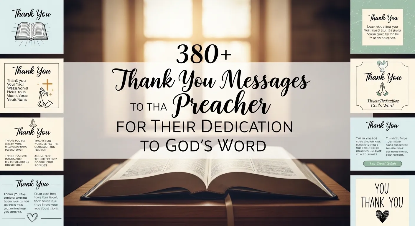 Read more about the article 380+ Thank You Messages to Preacher for Their Dedication to God’s Word