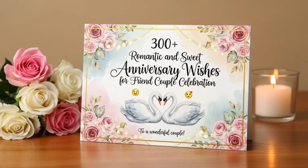 300+ Romantic and Sweet Anniversary Wishes for Friend Couple Celebration 💑✨