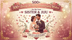 Read more about the article 500+ Loving Wedding Anniversary Wishes for Sister and Jiju 🌹❤️