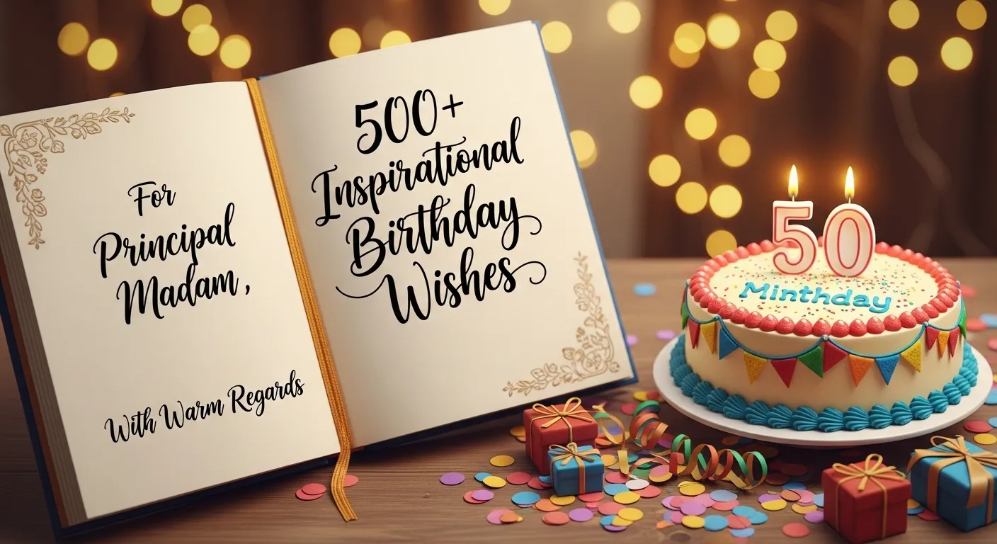 You are currently viewing 🎂 500+ Inspirational Birthday Wishes for Principal Madam With Warm Regards