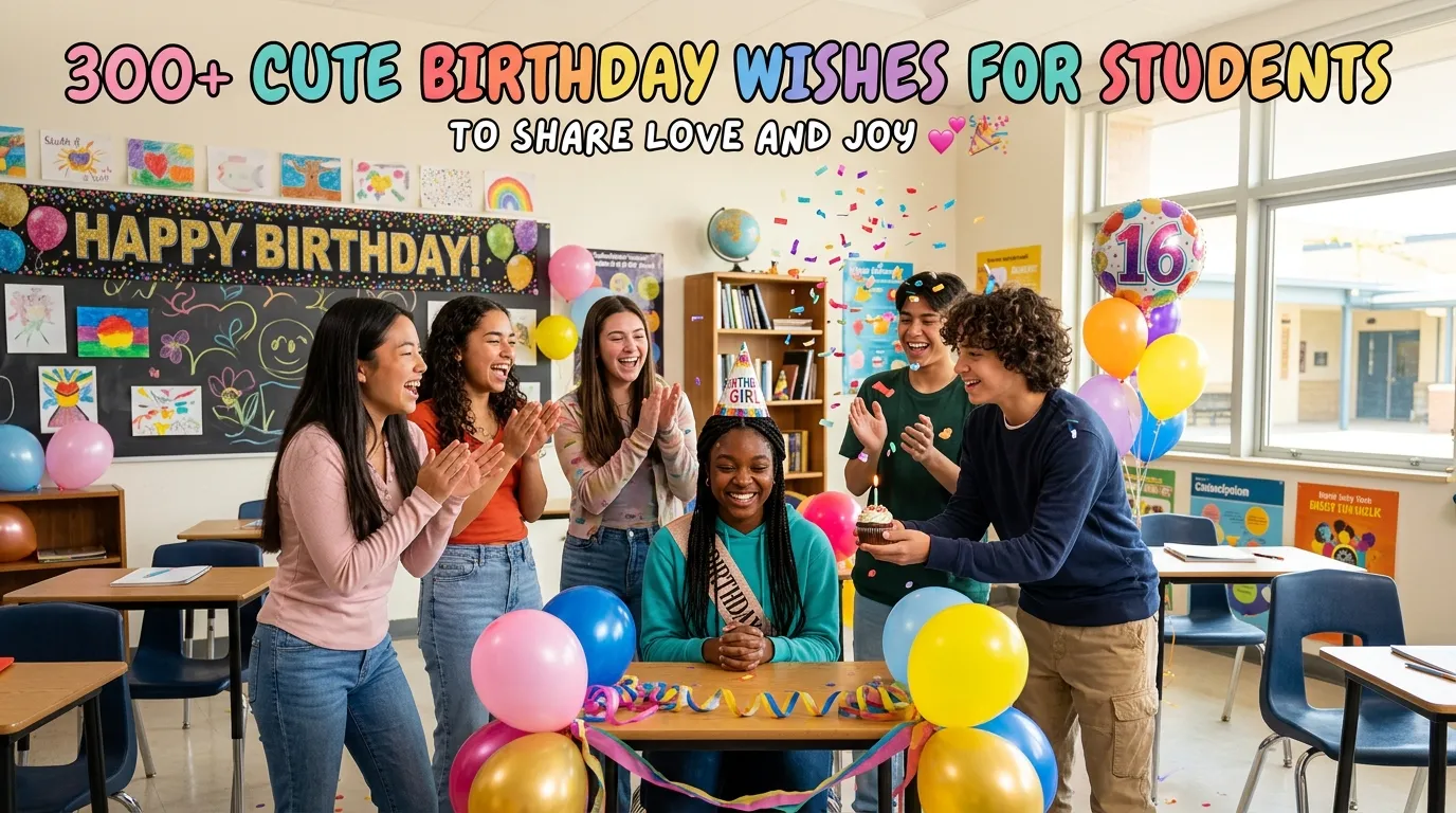 You are currently viewing 300+ Cute Birthday Wishes for Students to Share Love and Joy 💕🎉