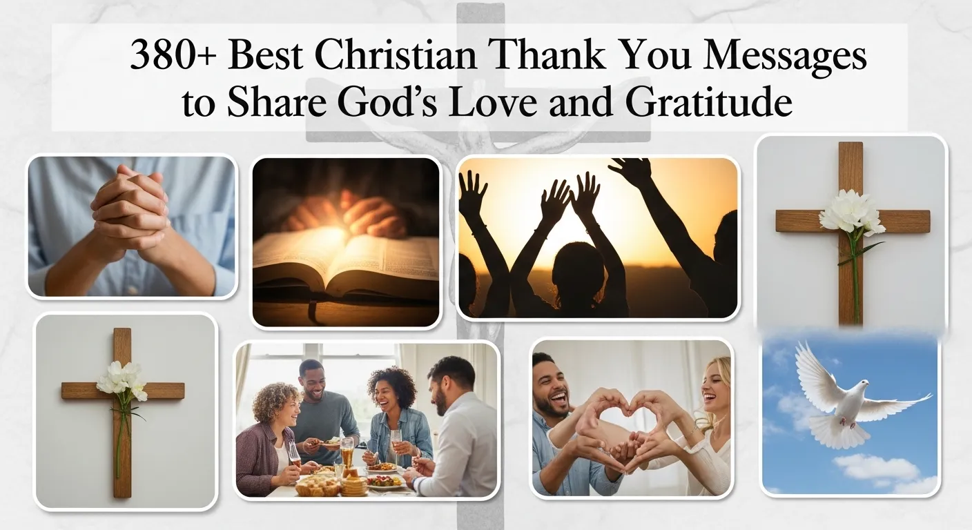 Read more about the article 380+ Best Christian Thank You Messages to Share God’s Love and Gratitude