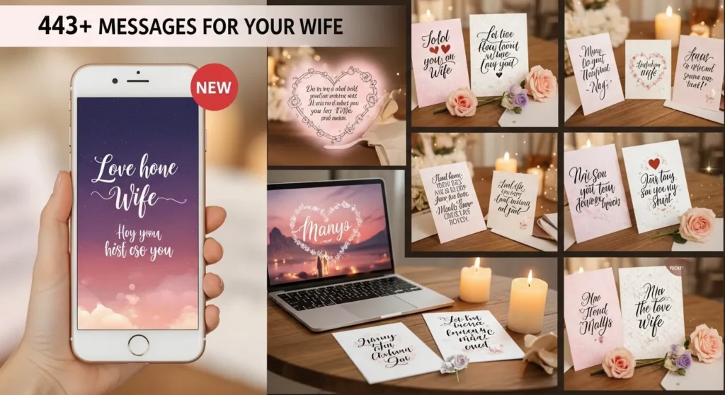 💖 443+ Heart Touching Love Messages for Wife That Melt Her Heart