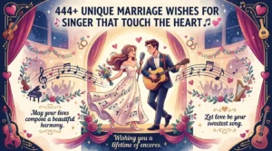 Read more about the article 444+ Unique Marriage Wishes for Singer That Touch the Heart 🎶💖