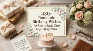 Read more about the article 430+ Best Romantic Birthday Wishes for Boss to Make Their Day Unforgettable 🎂💝