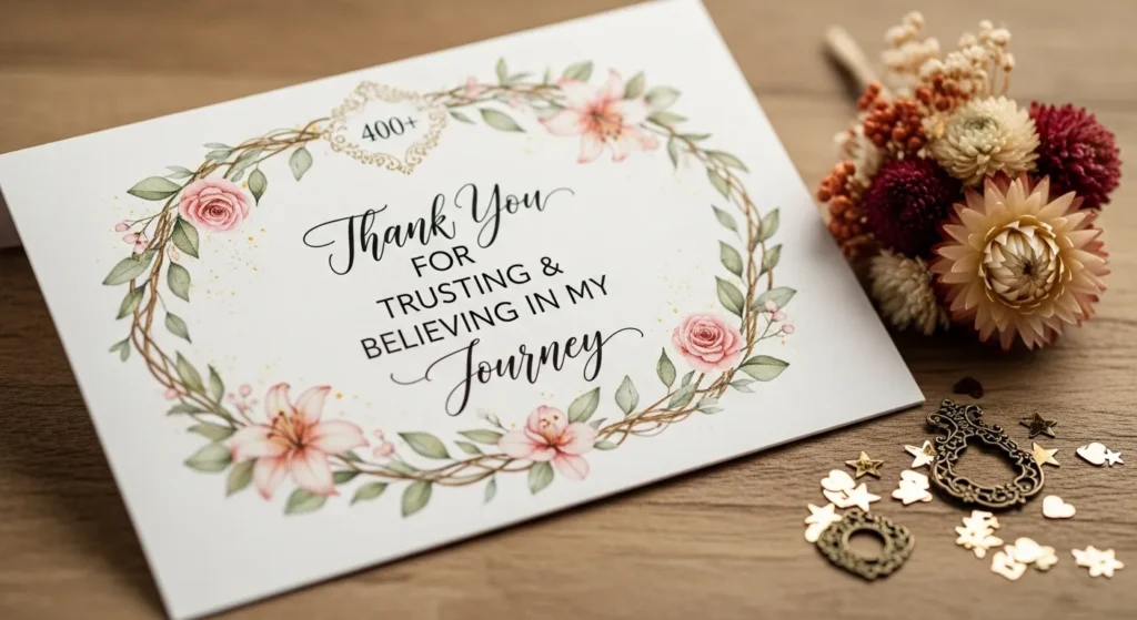 💌 400+ Emotional Thank You Messages for Trusting and Believing in My Journey