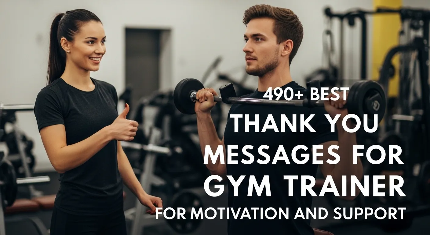 You are currently viewing 💪 490+ Best Thank You Messages for Gym Trainer for Motivation and Support