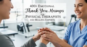 Read more about the article 400+ Emotional Thank You Messages for Physical Therapists and Healing Experts