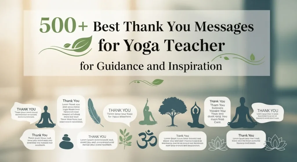 🧘‍♀️ 500+ Best Thank You Messages for Yoga Teacher for Guidance and Inspiration