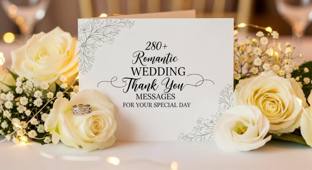 🤍 280+ Romantic Wedding Thank You Messages for Your Special Day